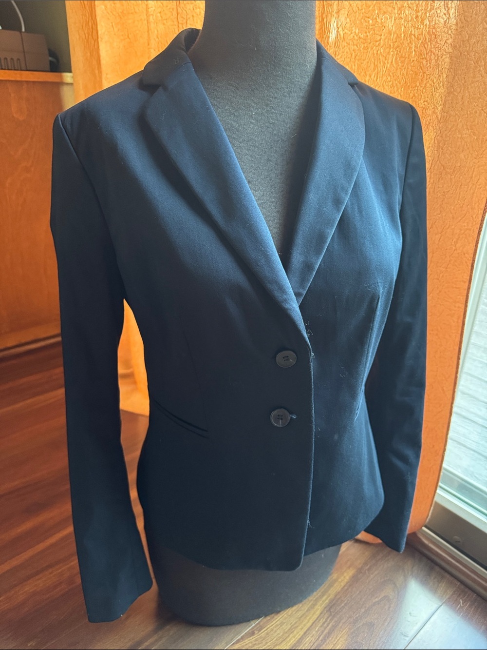Ann Taylor Factory Navy Tailored Women's Blazer Size 6P